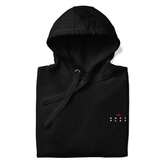 Next Play Music Embroided Logo Premium Unisex Hoodie - Image 4