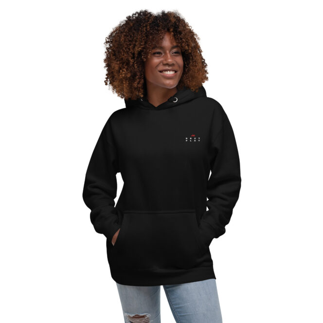 Next Play Music Embroided Logo Premium Unisex Hoodie - Image 9