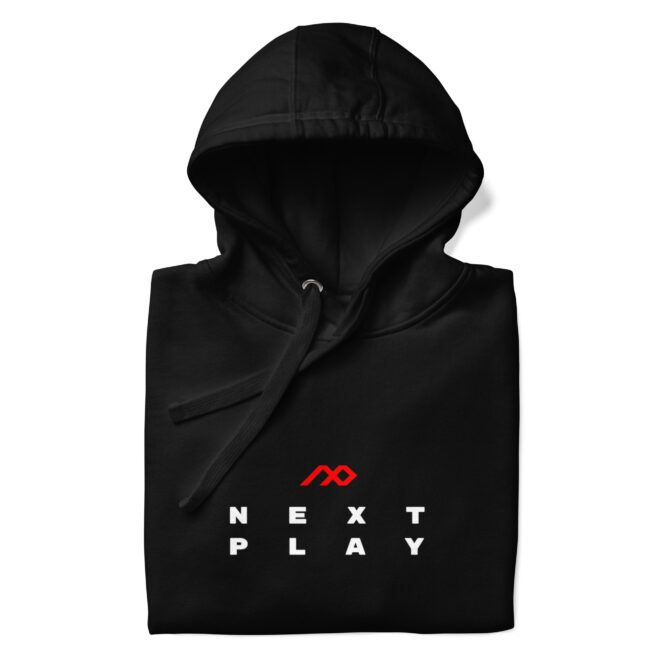 Next Play Music Logo Unisex Hoodie - Image 3