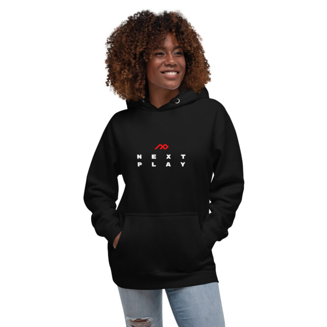 Next Play Music Logo Unisex Hoodie - Image 7