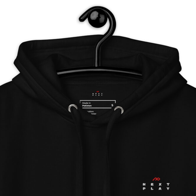 Next Play Music Embroided Logo Premium Unisex Hoodie - Image 3