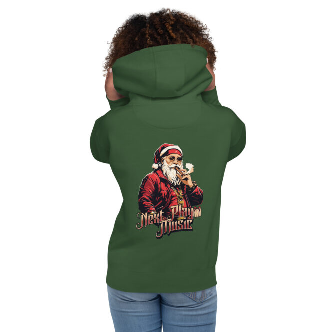 Next Play Music Santa Unisex Hoodie - Image 5