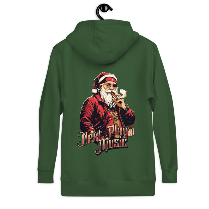Next Play Music Santa Unisex Hoodie - Image 2
