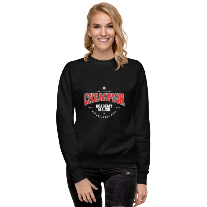 Next Play Music Academy Champion Unisex Premium Sweatshirt - Image 3