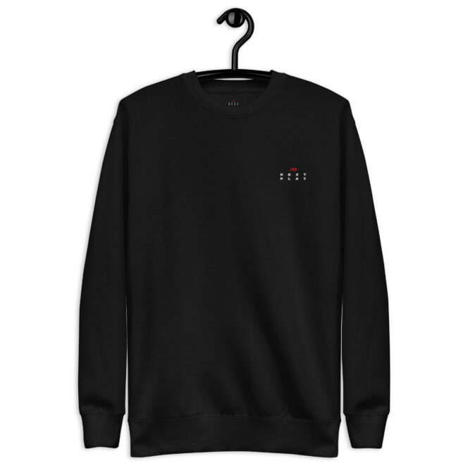 Next Play Music Embroided Logo Unisex Premium Sweatshirt