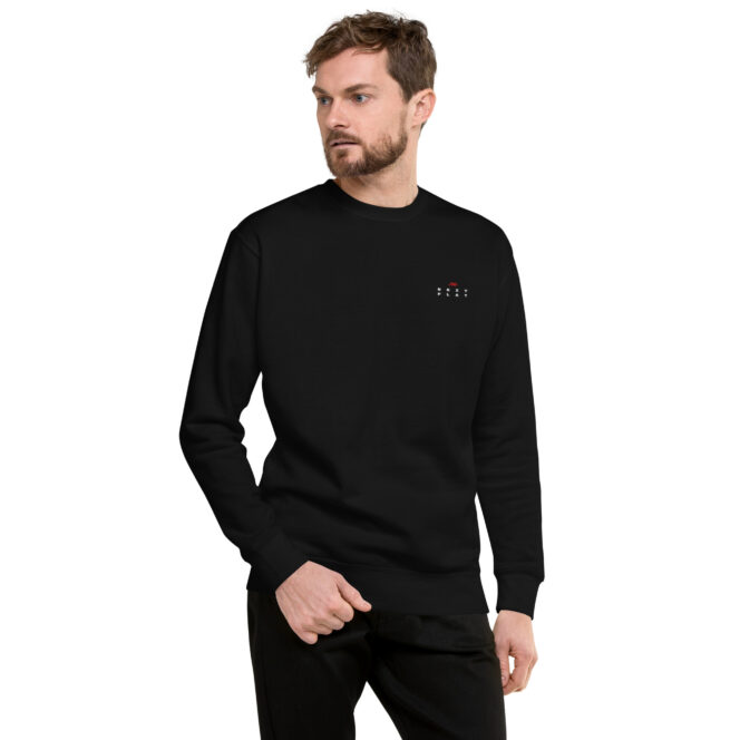 Next Play Music Embroided Logo Unisex Premium Sweatshirt - Image 5