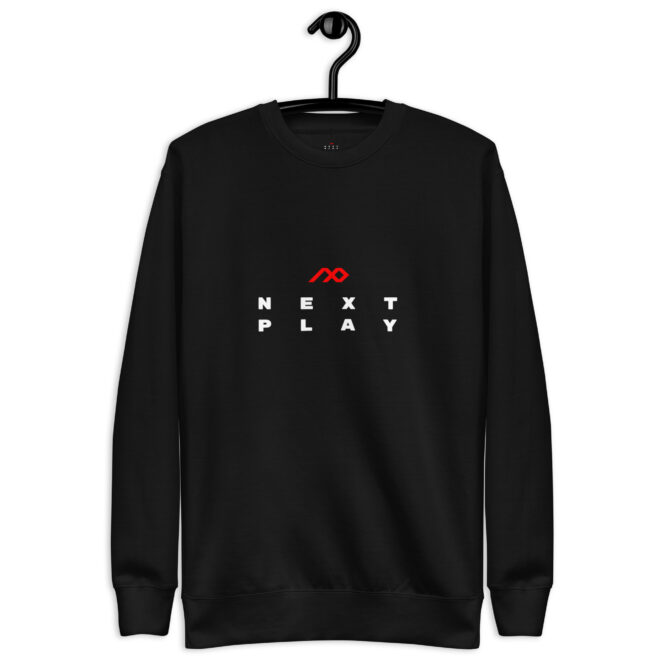 Next Play Music Logo Unisex Premium Sweatshirt