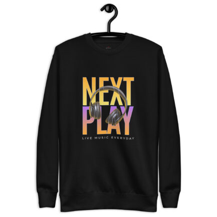 Next Play Music Headphones Unisex Premium Sweatshirt