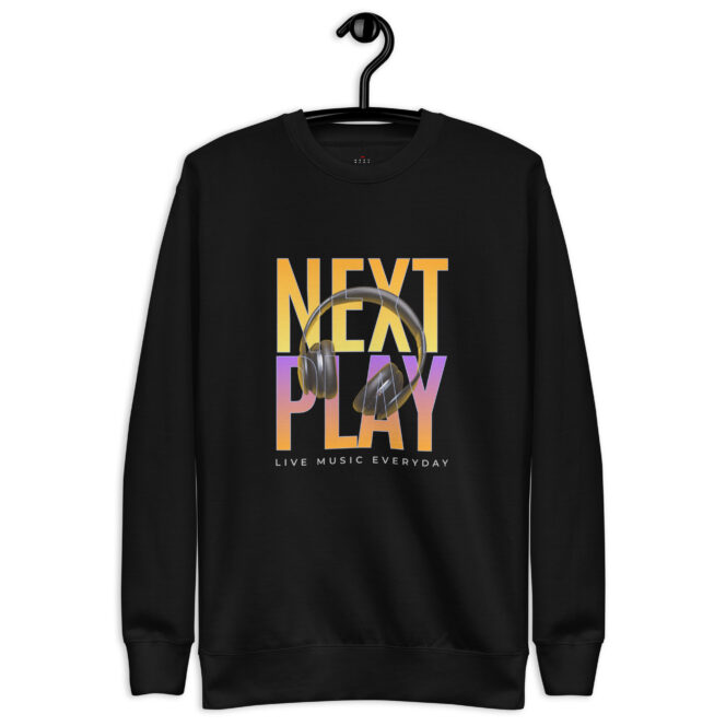 Next Play Music Headphones Unisex Premium Sweatshirt