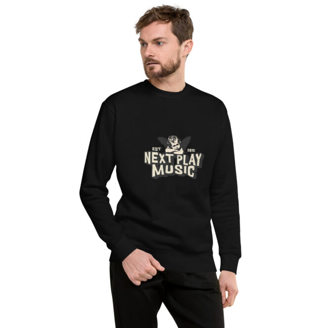 Next Play Music Angel Unisex Premium Sweatshirt - Image 5
