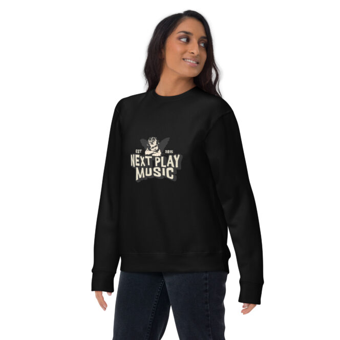 Next Play Music Angel Unisex Premium Sweatshirt - Image 6