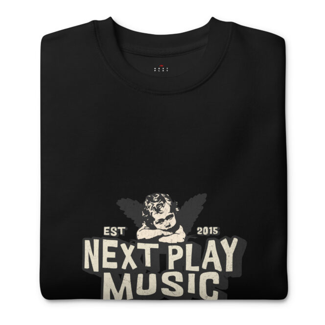 Next Play Music Angel Unisex Premium Sweatshirt - Image 7