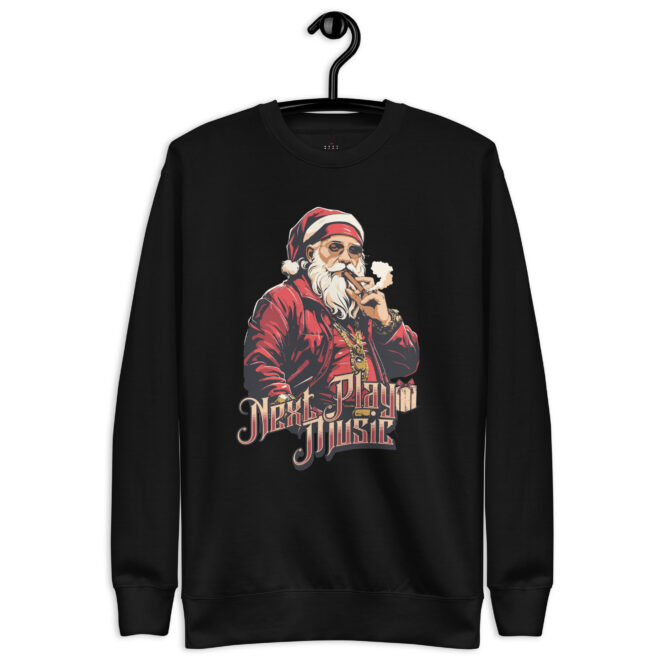 Next Play Music Santa Unisex Premium Sweatshirt - Image 7
