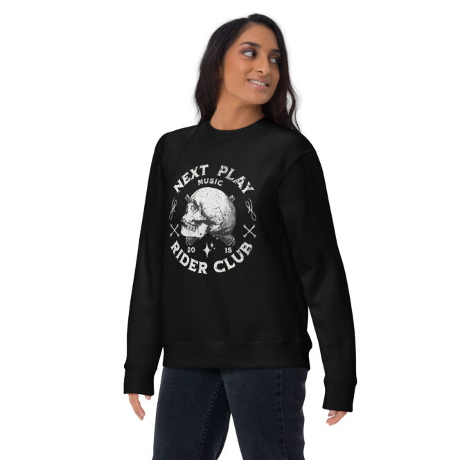 Next Play Music Rider Club Unisex Premium Sweatshirt - Image 5