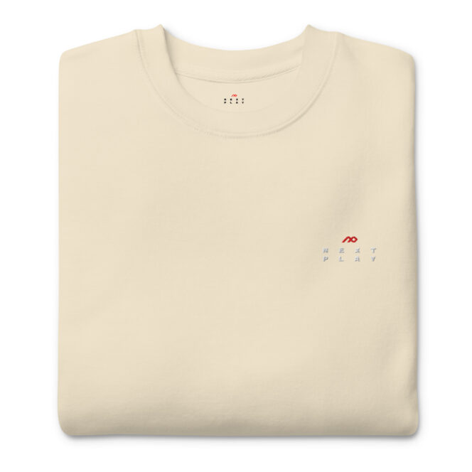 Next Play Music Embroided Logo Unisex Premium Sweatshirt - Image 22