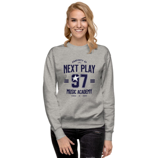 Next Play Music Academy 97 Unisex Premium Sweatshirt - Image 3