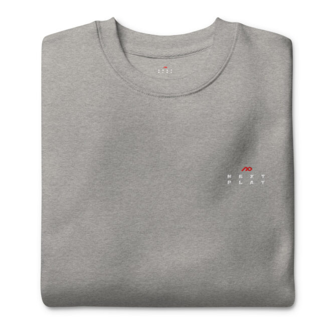 Next Play Music Embroided Logo Unisex Premium Sweatshirt - Image 19