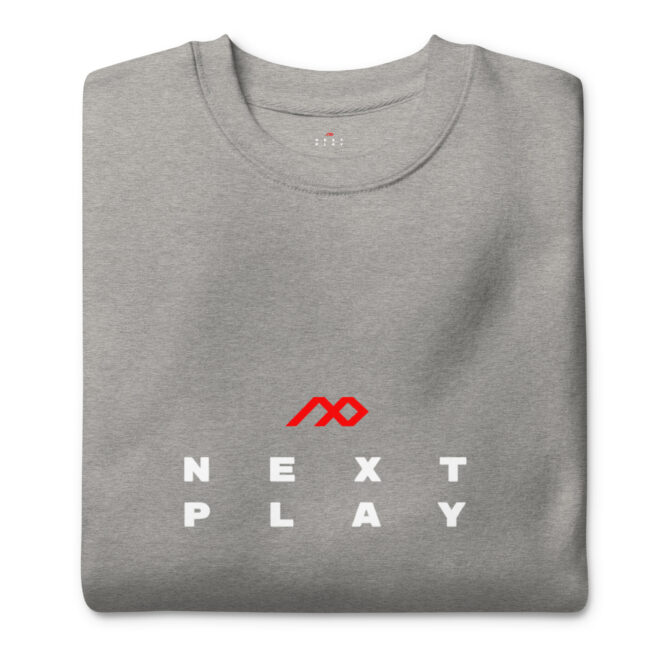 Next Play Music Logo Unisex Premium Sweatshirt - Image 16