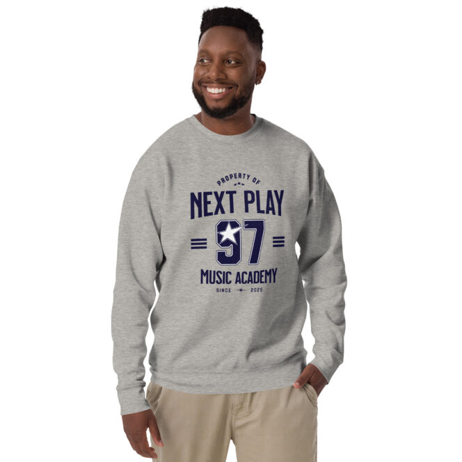 Next Play Music Academy 97 Unisex Premium Sweatshirt - Image 4