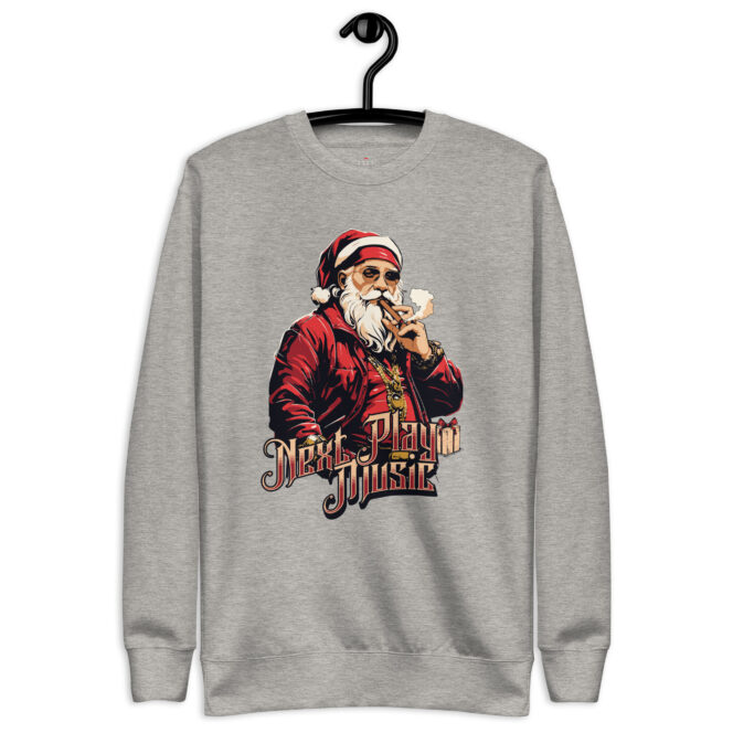 Next Play Music Santa Unisex Premium Sweatshirt - Image 11
