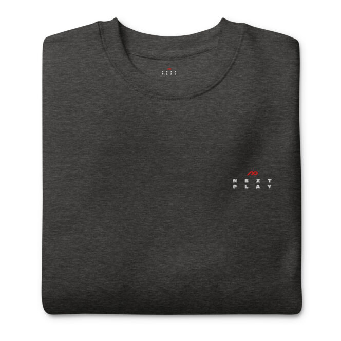 Next Play Music Embroided Logo Unisex Premium Sweatshirt - Image 13