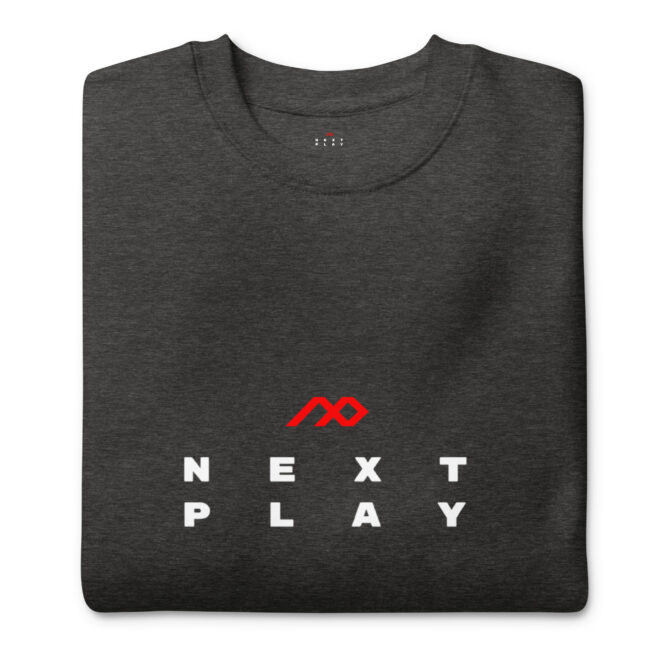 Next Play Music Logo Unisex Premium Sweatshirt - Image 13