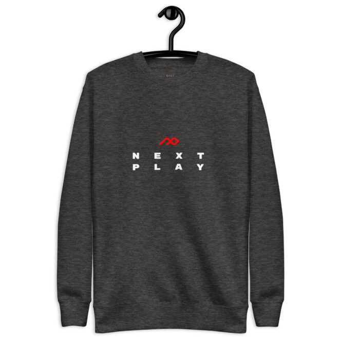 Next Play Music Logo Unisex Premium Sweatshirt - Image 11