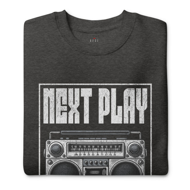 Next Play Music Boombox Unisex Premium Sweatshirt - Image 13