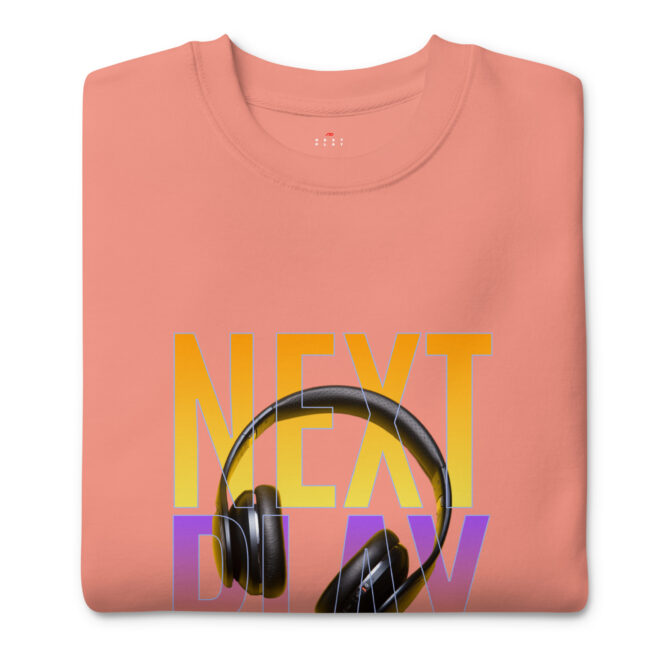 Next Play Music Headphones Unisex Premium Sweatshirt - Image 13