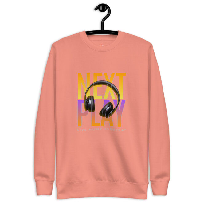 Next Play Music Headphones Unisex Premium Sweatshirt - Image 11