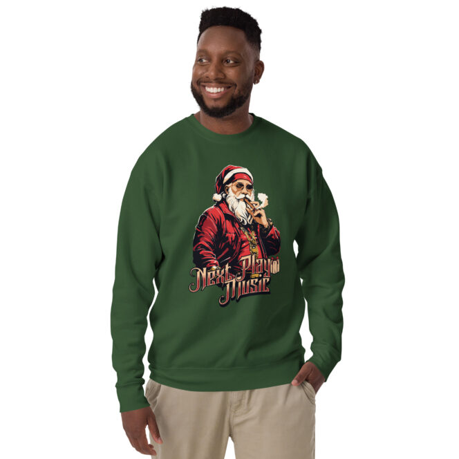 Next Play Music Santa Unisex Premium Sweatshirt - Image 4