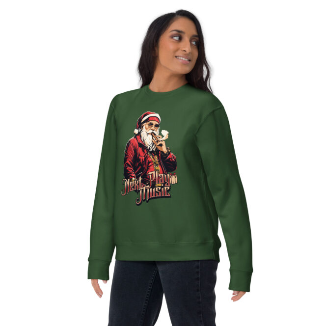 Next Play Music Santa Unisex Premium Sweatshirt - Image 5