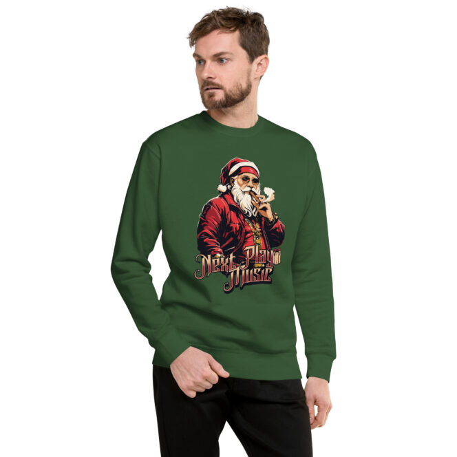Next Play Music Santa Unisex Premium Sweatshirt - Image 6
