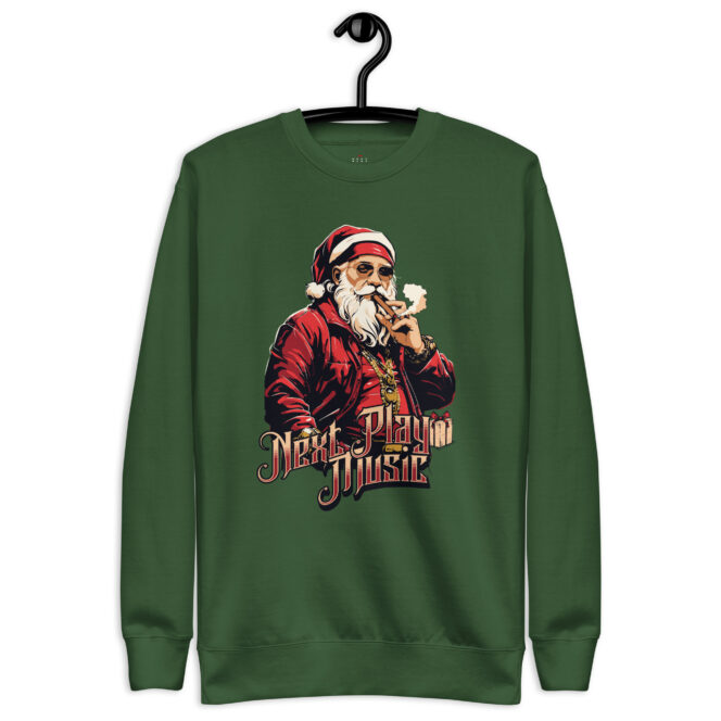 Next Play Music Santa Unisex Premium Sweatshirt