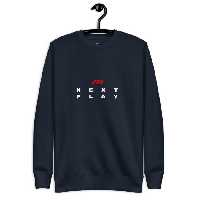 Next Play Music Logo Unisex Premium Sweatshirt - Image 8