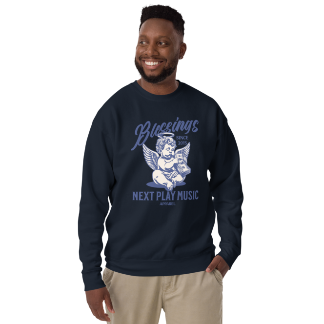 Next Play Music Blessings Unisex Premium Sweatshirt - Image 3