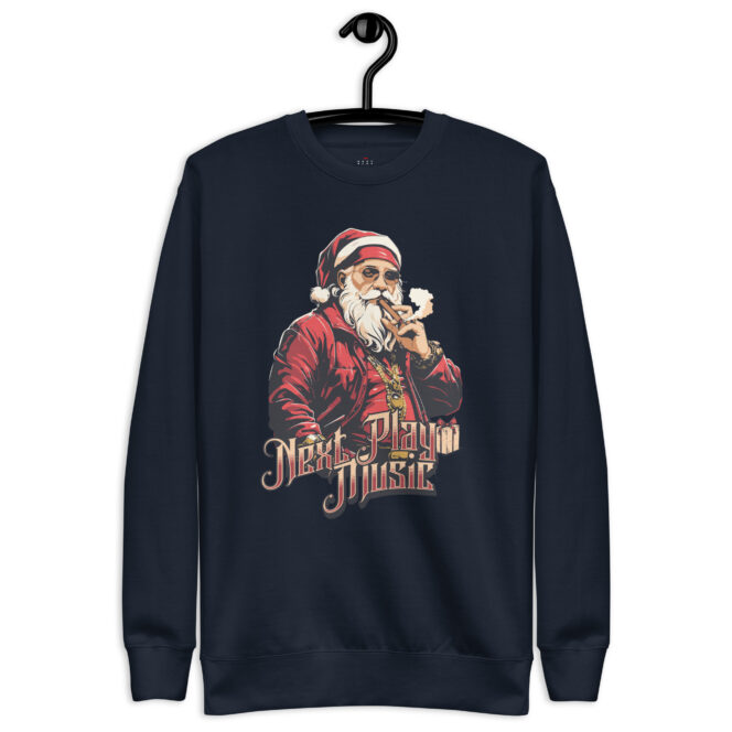 Next Play Music Santa Unisex Premium Sweatshirt - Image 9