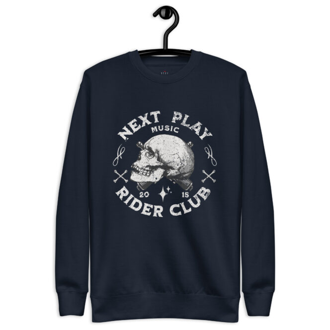 Next Play Music Rider Club Unisex Premium Sweatshirt - Image 7