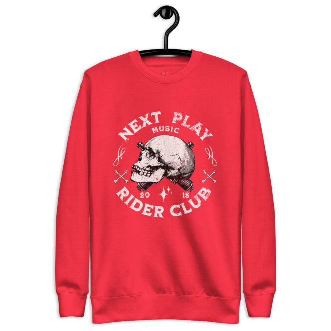 Next Play Music Rider Club Unisex Premium Sweatshirt - Image 11