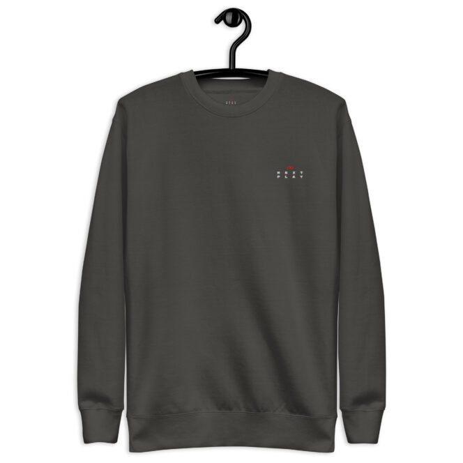 Next Play Music Embroided Logo Unisex Premium Sweatshirt - Image 14