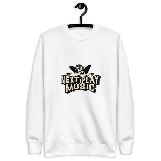 Next Play Music Angel Unisex Premium Sweatshirt - Image 14