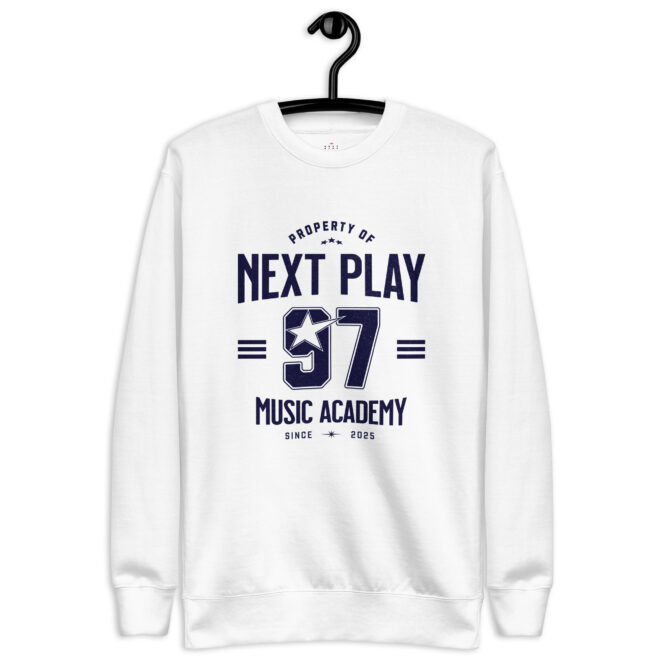 Next Play Music Academy 97 Unisex Premium Sweatshirt - Image 7