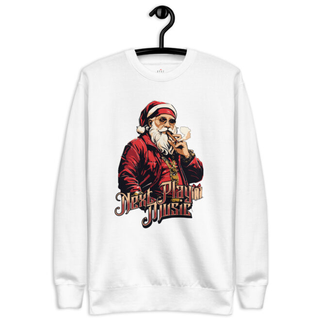 Next Play Music Santa Unisex Premium Sweatshirt - Image 13