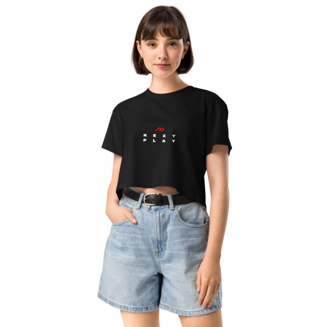 Next Play Music Logo Women’s crop top - Image 4