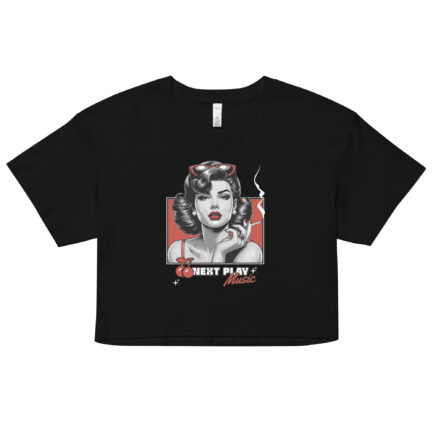 Next Play Music Retro Lady Women’s crop top