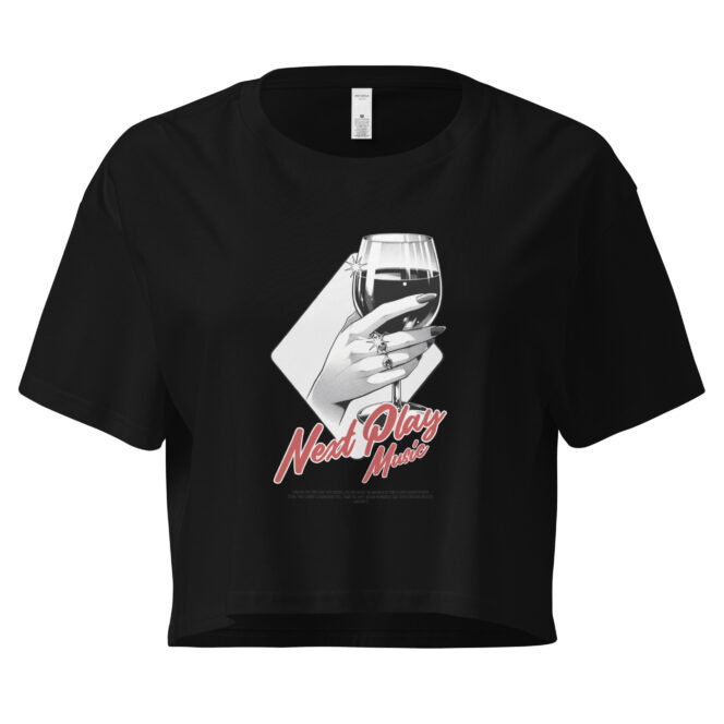 Next Play Music Wine Women’s crop top - Image 2