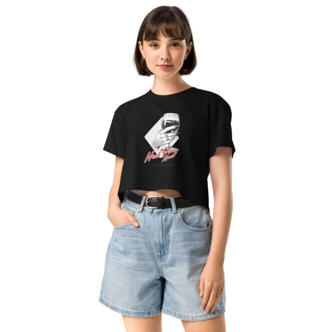 Next Play Music Wine Women’s crop top - Image 3