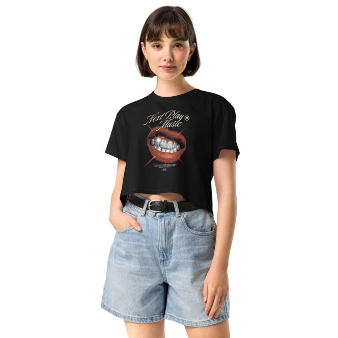 Next Play Music Shining Teeth Women’s crop top - Image 3