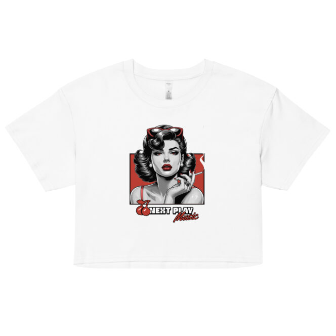 Next Play Music Retro Lady Women’s crop top - Image 6