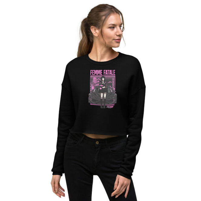 Next Play Music Femme Fatale Crop Sweatshirt - Image 2